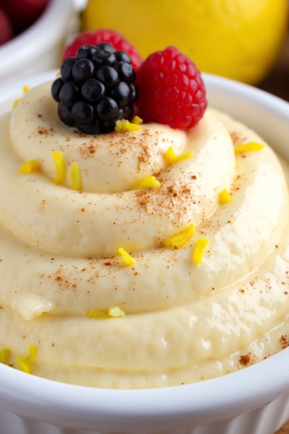 creamy citrus rice pudding