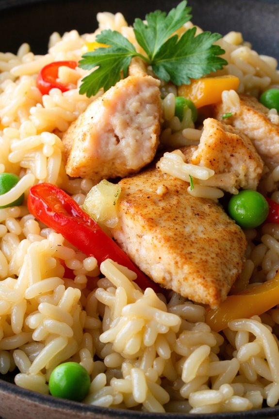 creamy coconut salmon fried rice