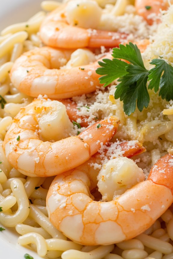 creamy garlic shrimp risotto