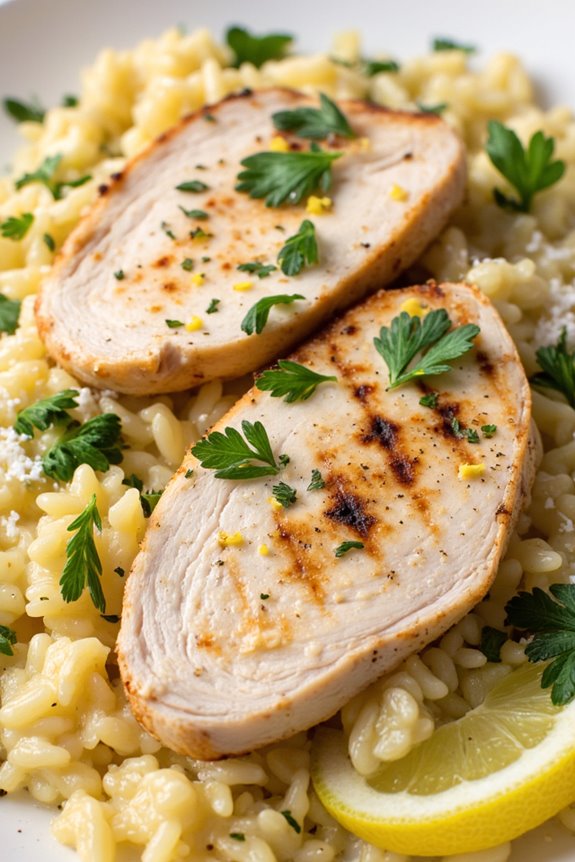 creamy lemon herb rice