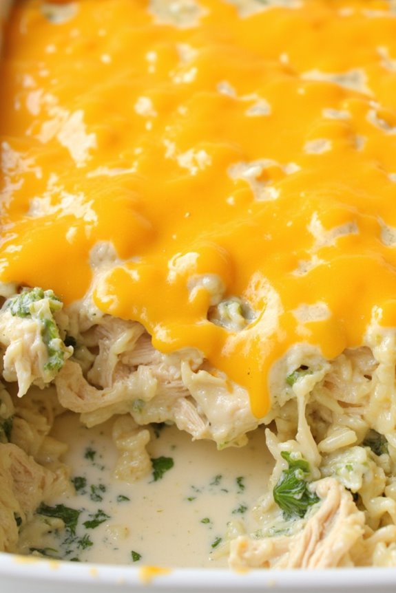 creamy salsa verde casserole
