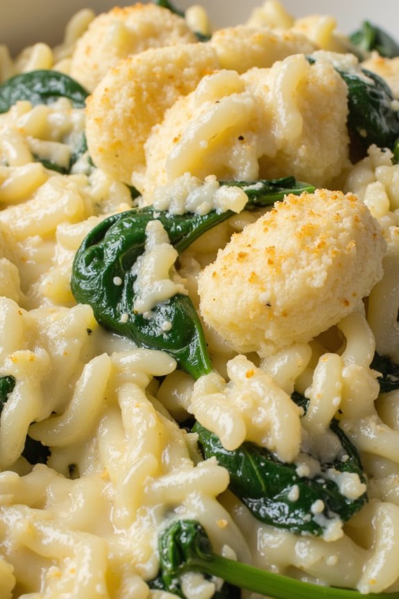 creamy spinach parmesan rice