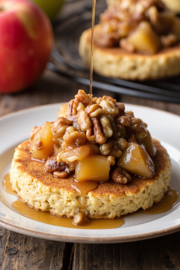 crispy apple walnut snack