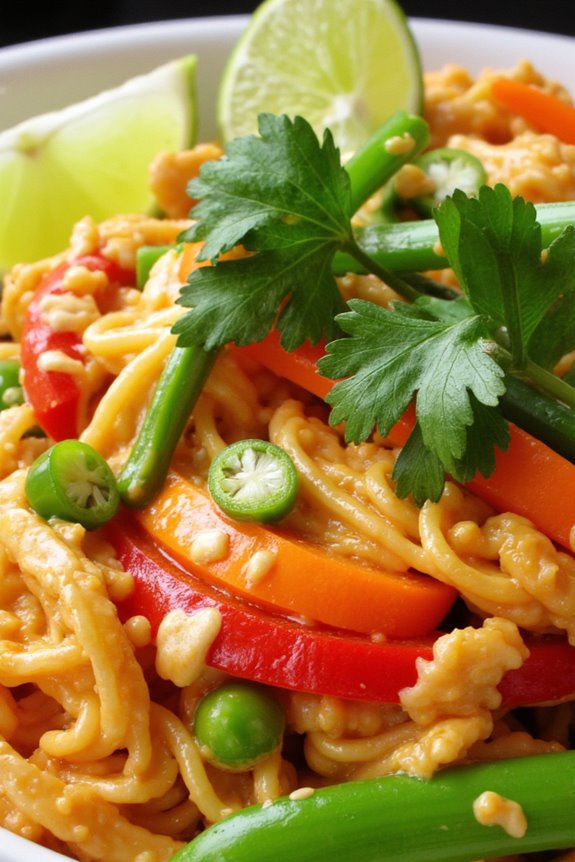 crispy coconut curry noodles