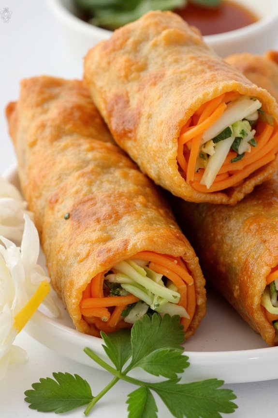 crispy noodle spring rolls