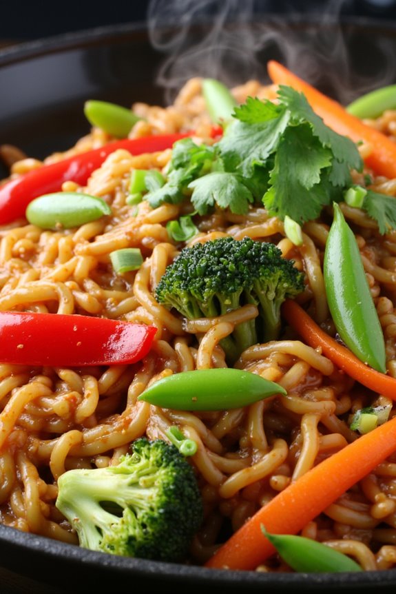 crispy spicy noodle stir fry