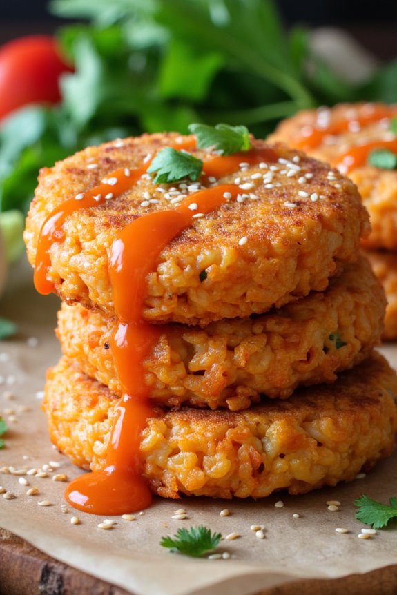 crispy spicy rice cakes