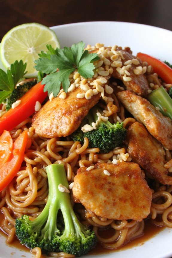 crispy thai noodle dish
