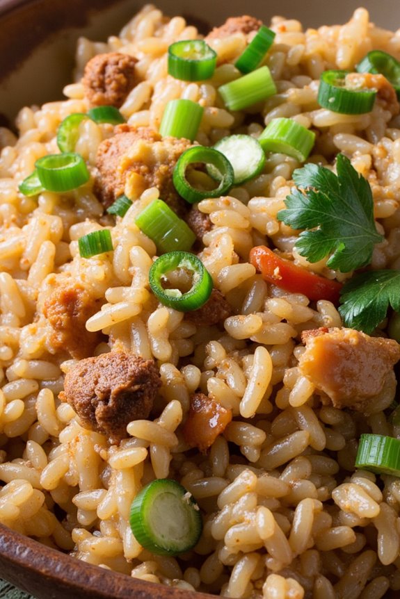 crockpot cajun dirty rice
