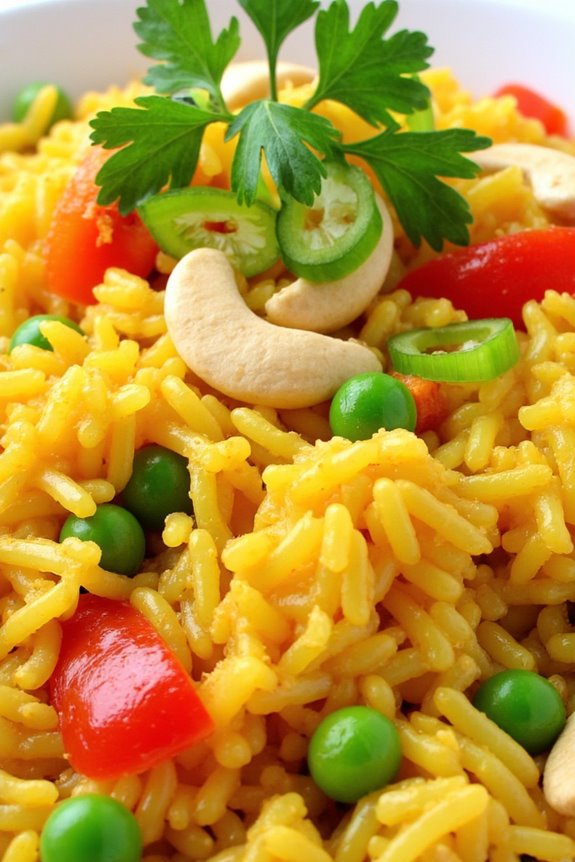 curry coconut baked fried rice