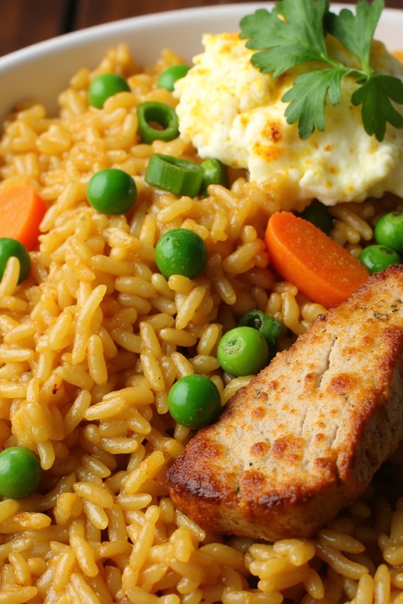 curry infused pork fried rice