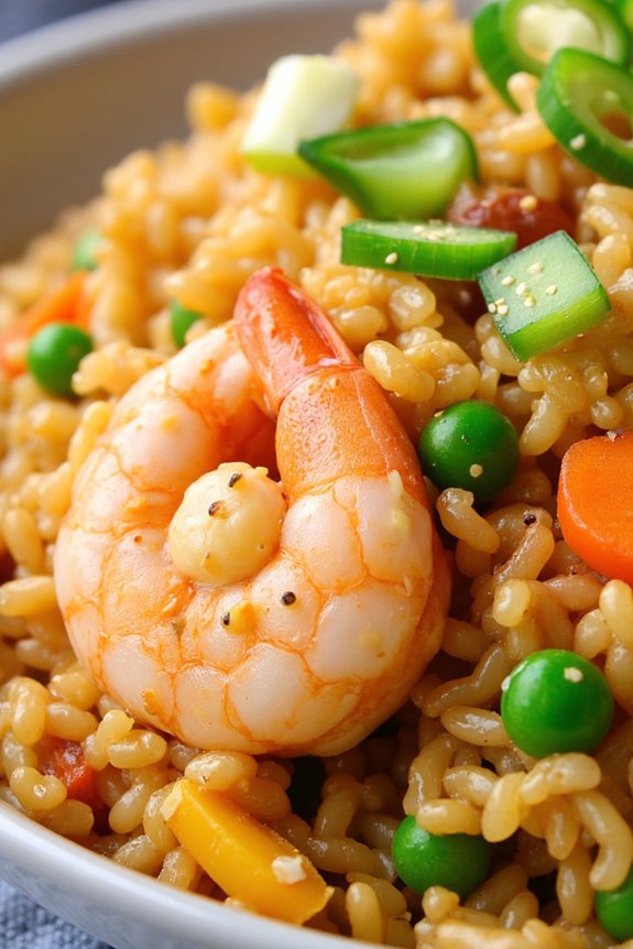 delicious shrimp fried rice