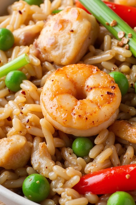 deliciously spiced fried rice