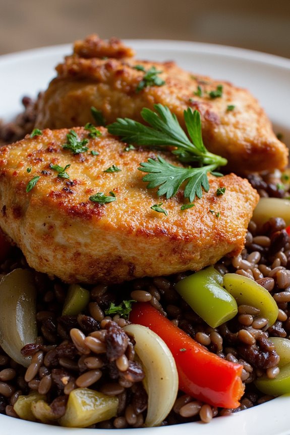 duck and wild rice delight