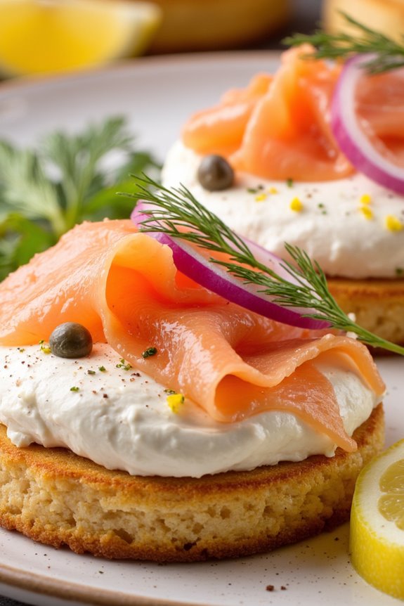 elegant smoked salmon snack