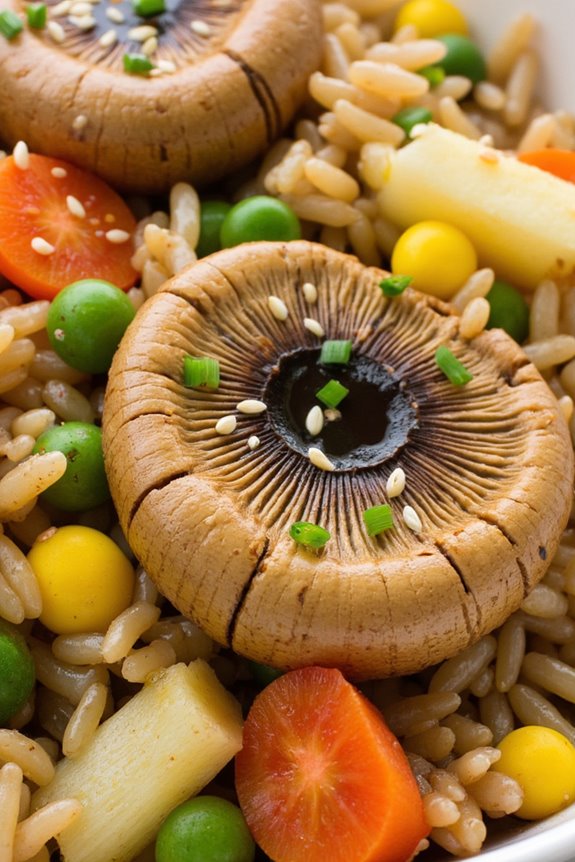 exotic mushroom fried rice