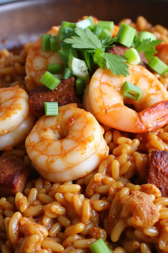 flavorful creole shrimp rice