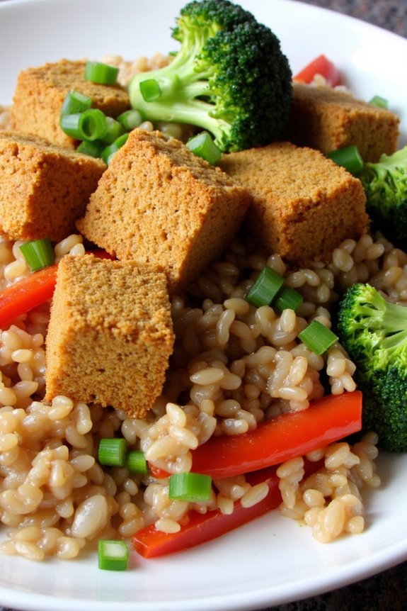 flavorful plant based rice dish