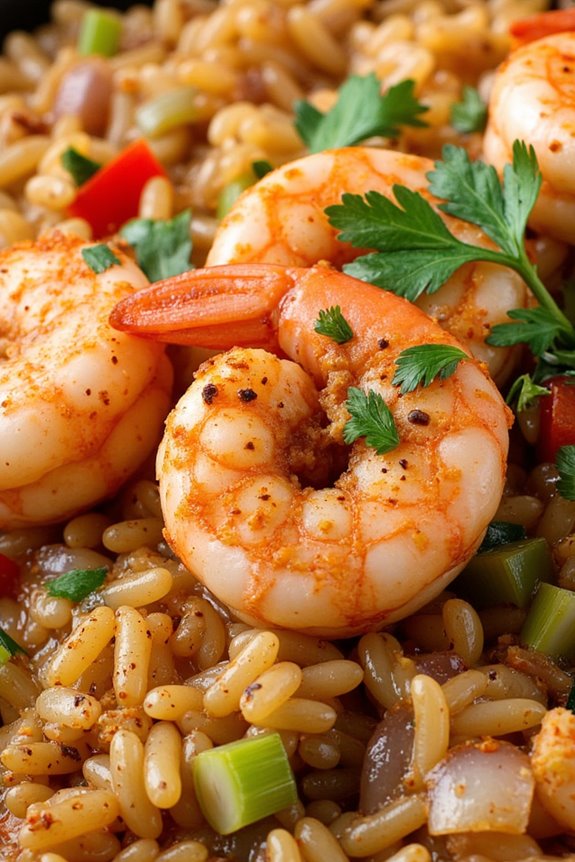 flavorful shrimp and rice