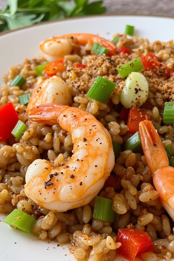 flavorful shrimp dirty rice
