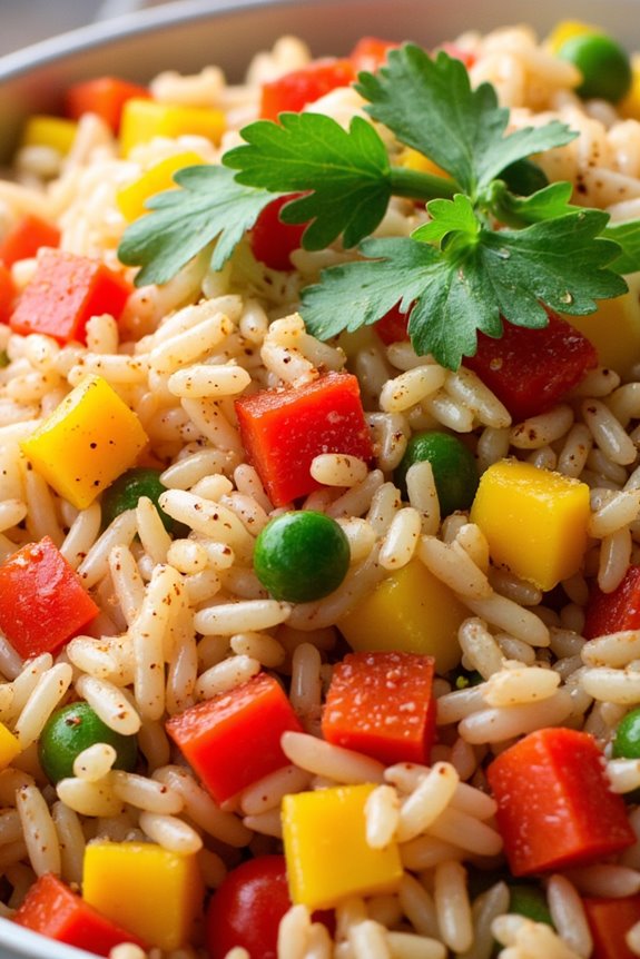 flavorful slow cooker rice