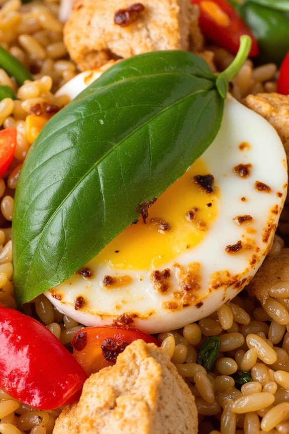 flavorful thai basil chicken