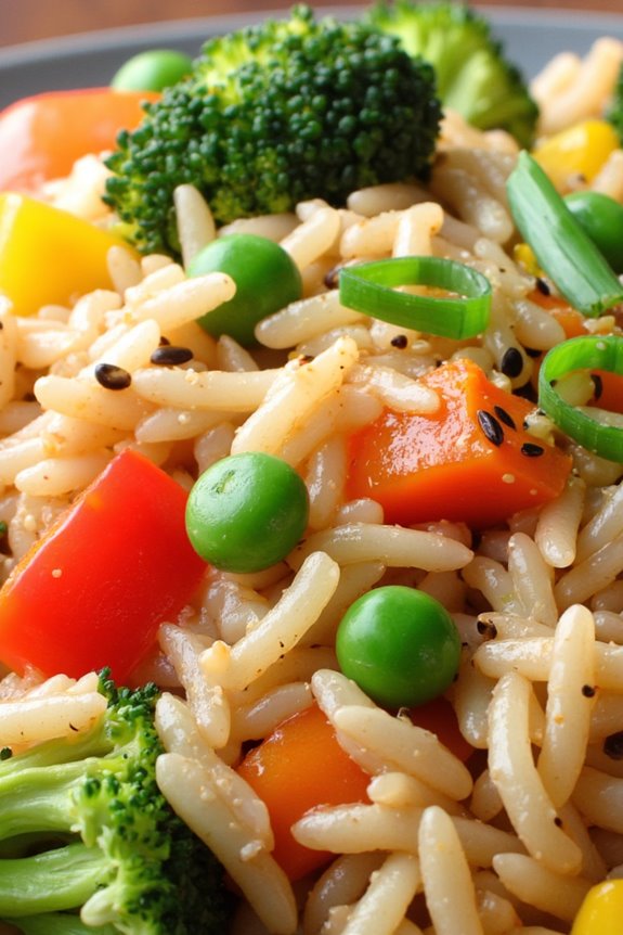flavorful vegetable packed fried rice