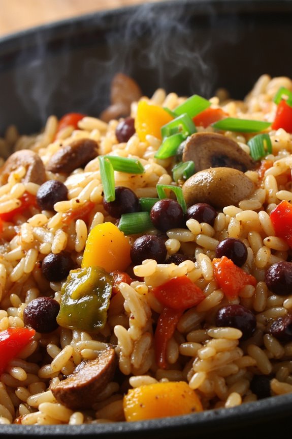 flavorful vegetarian dirty rice