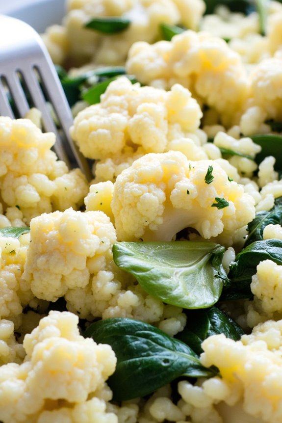 garlic butter cauliflower rice