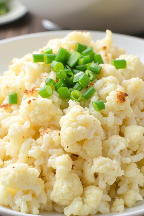 garlic butter cauliflower rice