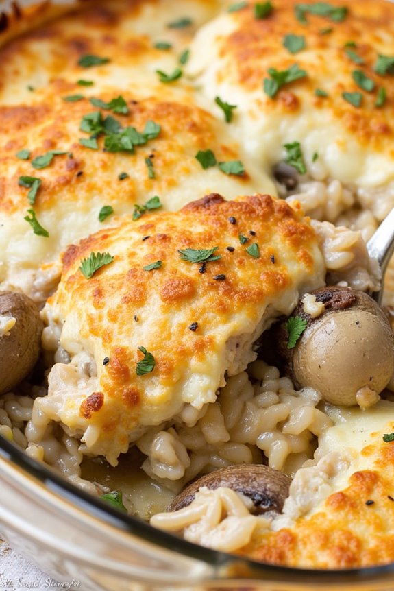 garlic butter chicken casserole