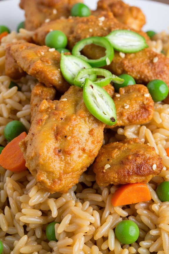 garlic butter chicken rice