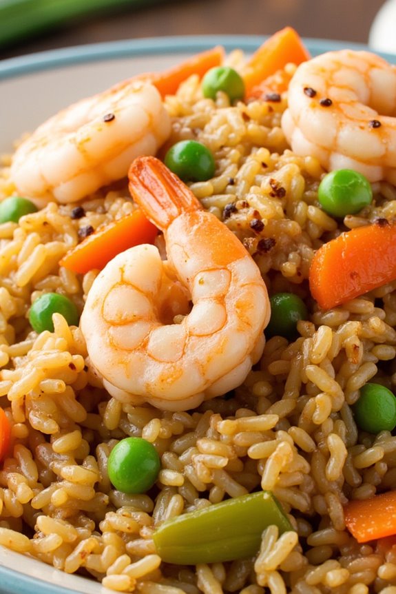 garlic butter shrimp rice