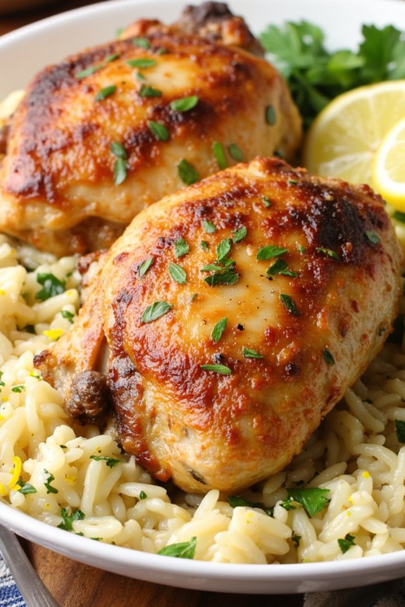 garlic herb chicken thighs