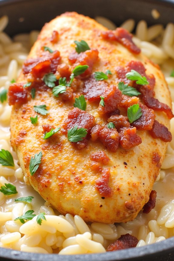 garlic parmesan chicken casserole