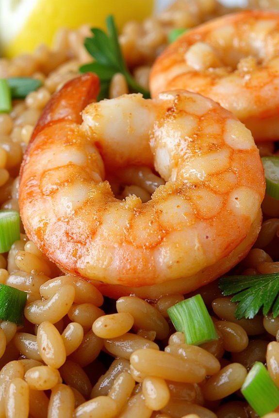 garlic shrimp with dirty rice