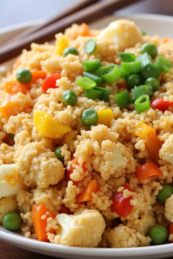 healthy cauliflower fried rice