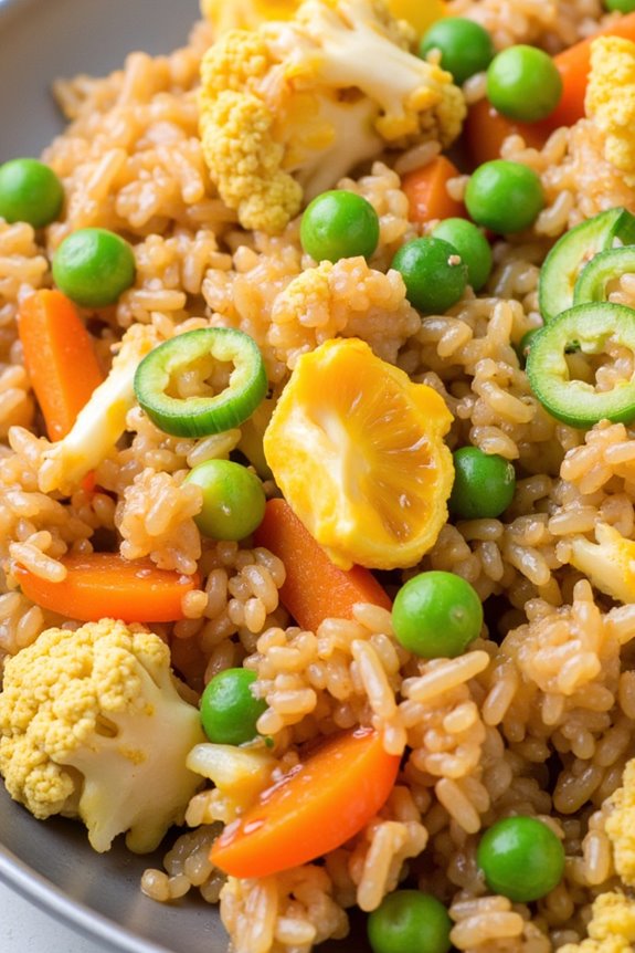 healthy cauliflower fried rice