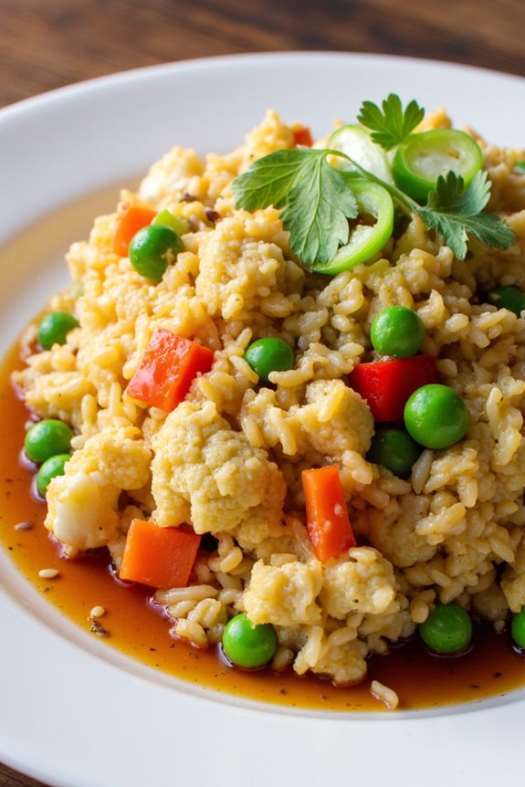 healthy cauliflower fried rice