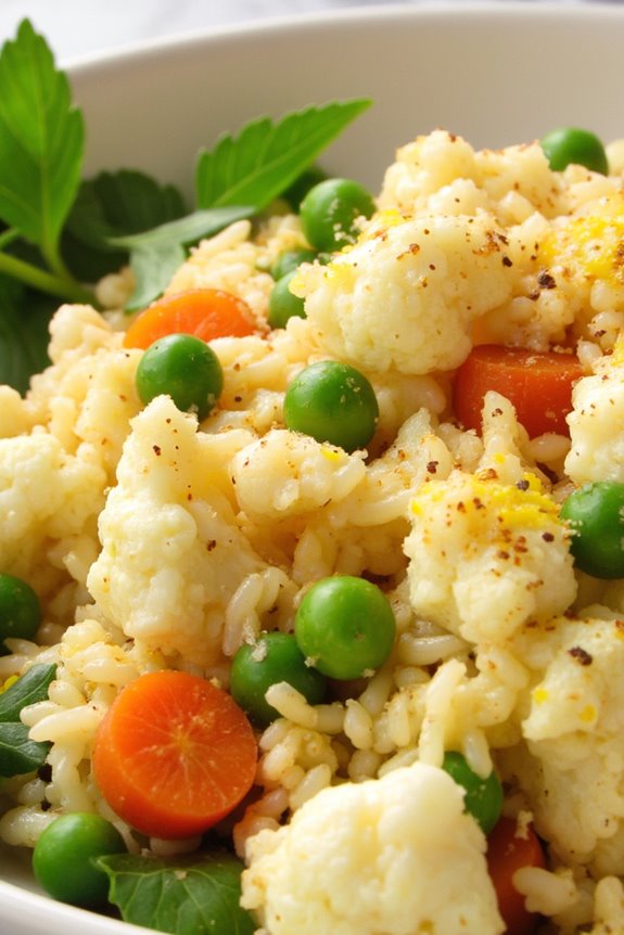 healthy cauliflower rice dish