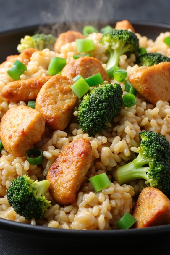 healthy chicken cauliflower fried rice