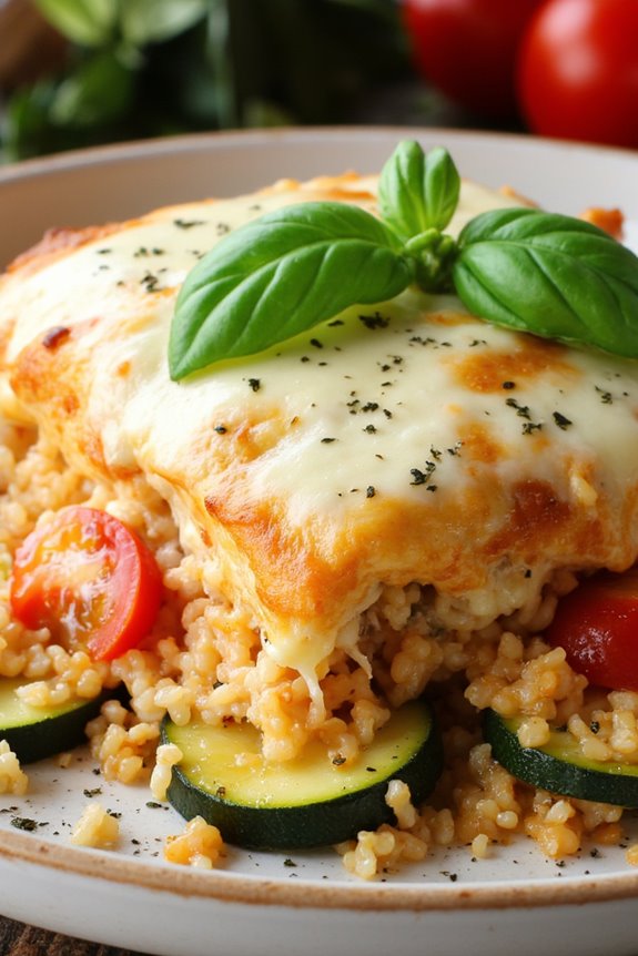 healthy chicken rice casserole