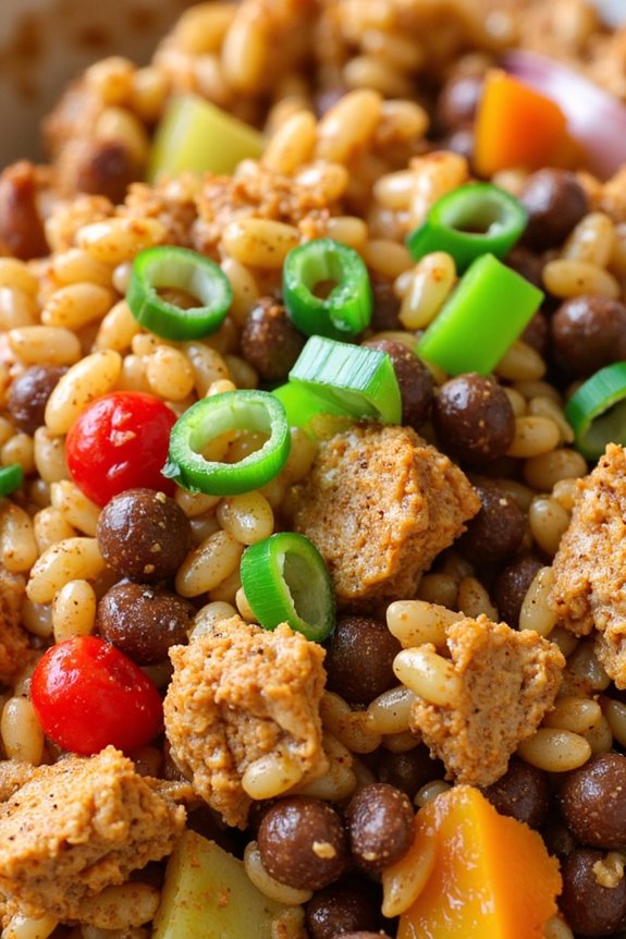 healthy lentil turkey rice