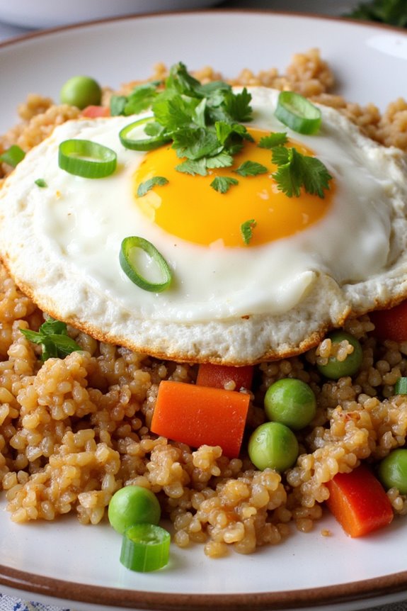 healthy quinoa fried rice
