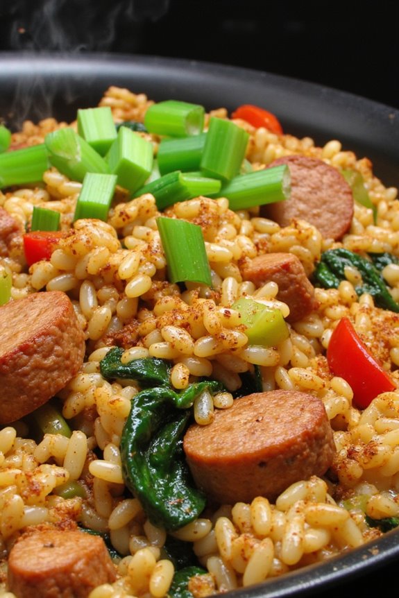 healthy southern dirty rice
