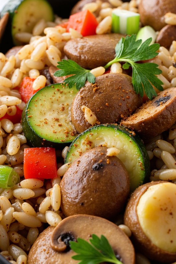 healthy southern dirty rice