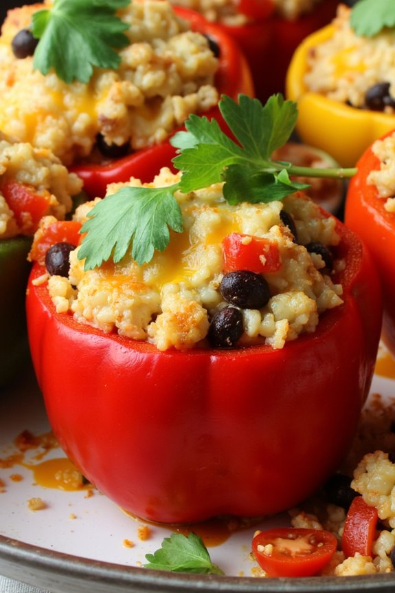 healthy stuffed bell peppers