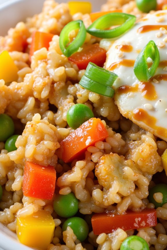 healthy teriyaki cauliflower fried rice