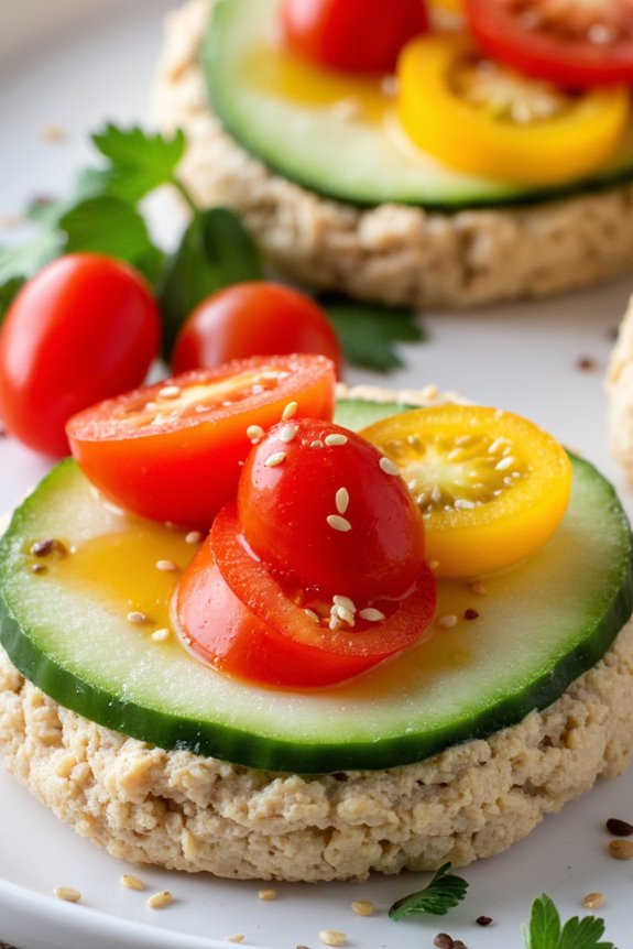 healthy veggie rice cakes