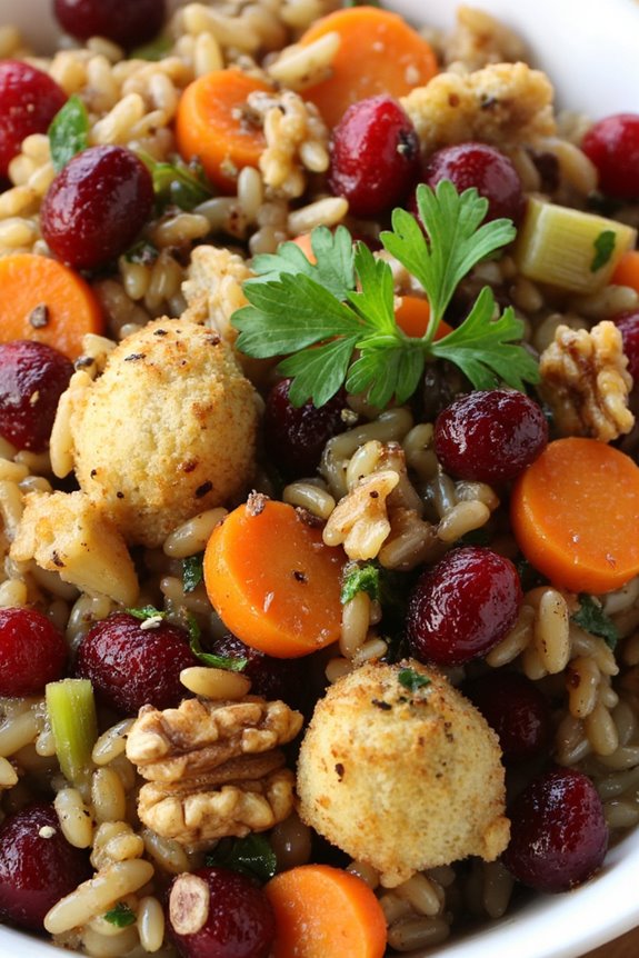 hearty autumn rice stuffing
